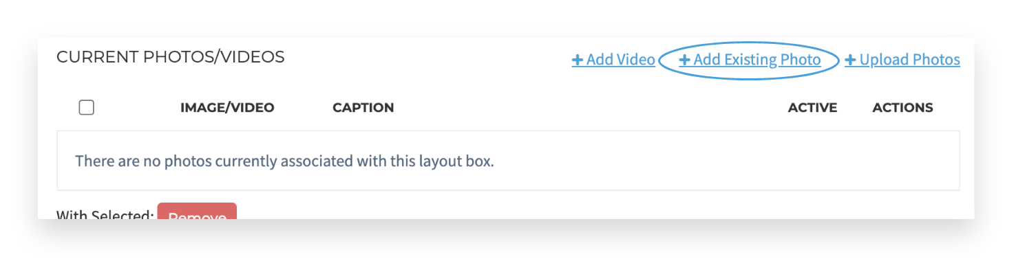 slidehow image upload options